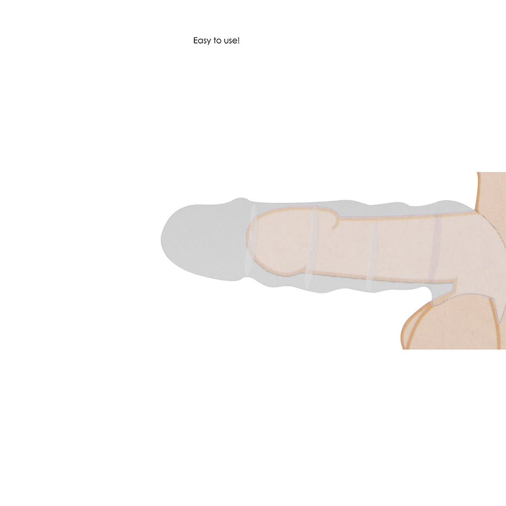 RealRock Skin 6 inches Penis Extender Sleeve Black