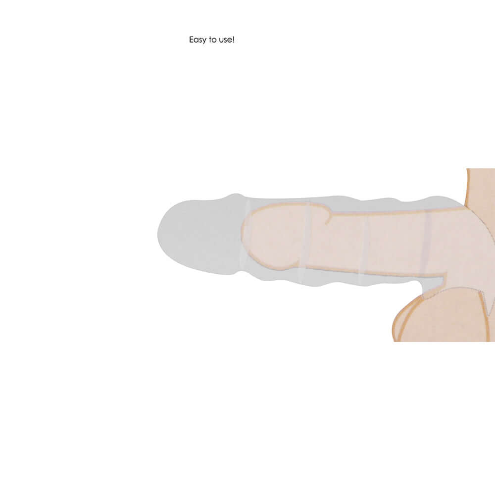 RealRock Skin 6 inches Penis Extender Sleeve Black