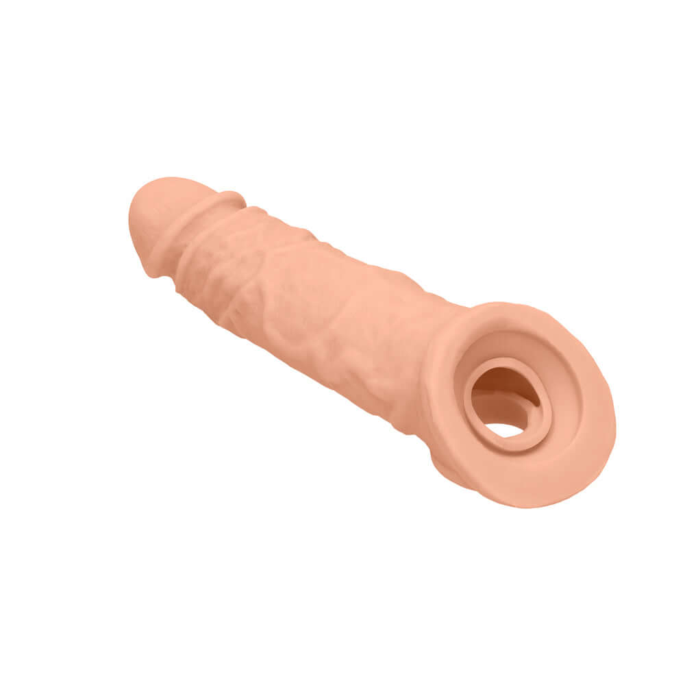 RealRock Skin 8 inches Penis Extender Sling Beige for realistic pleasure and enhanced performance