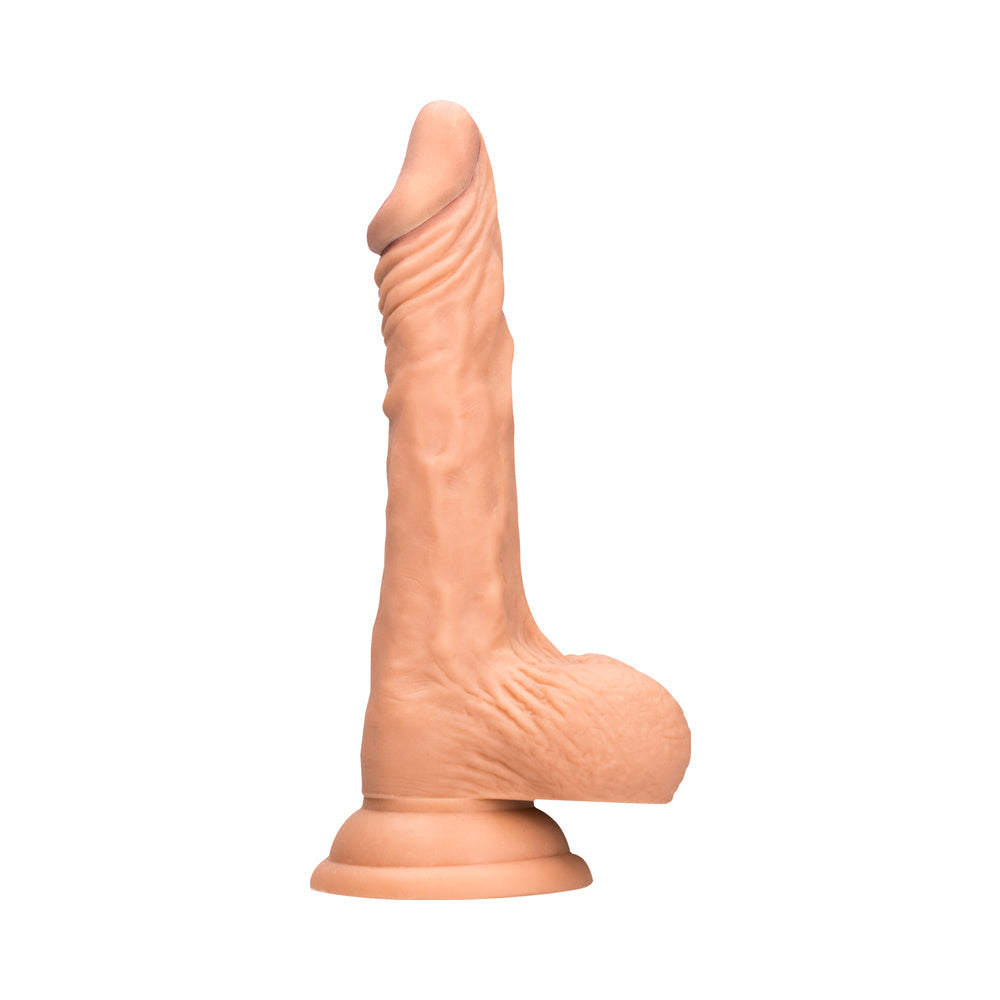RealRock Skin 10 inches Dildo with Balls Beige