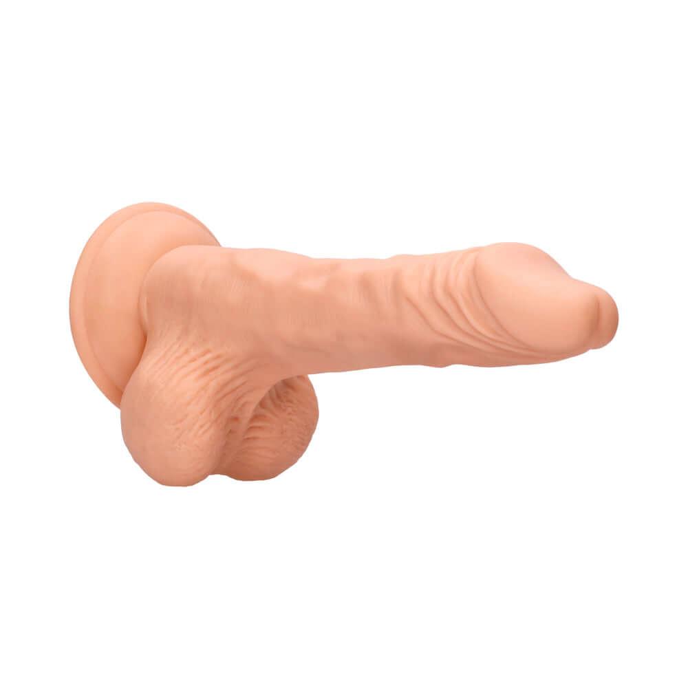 RealRock Skin 10 inches Dildo with Balls Beige