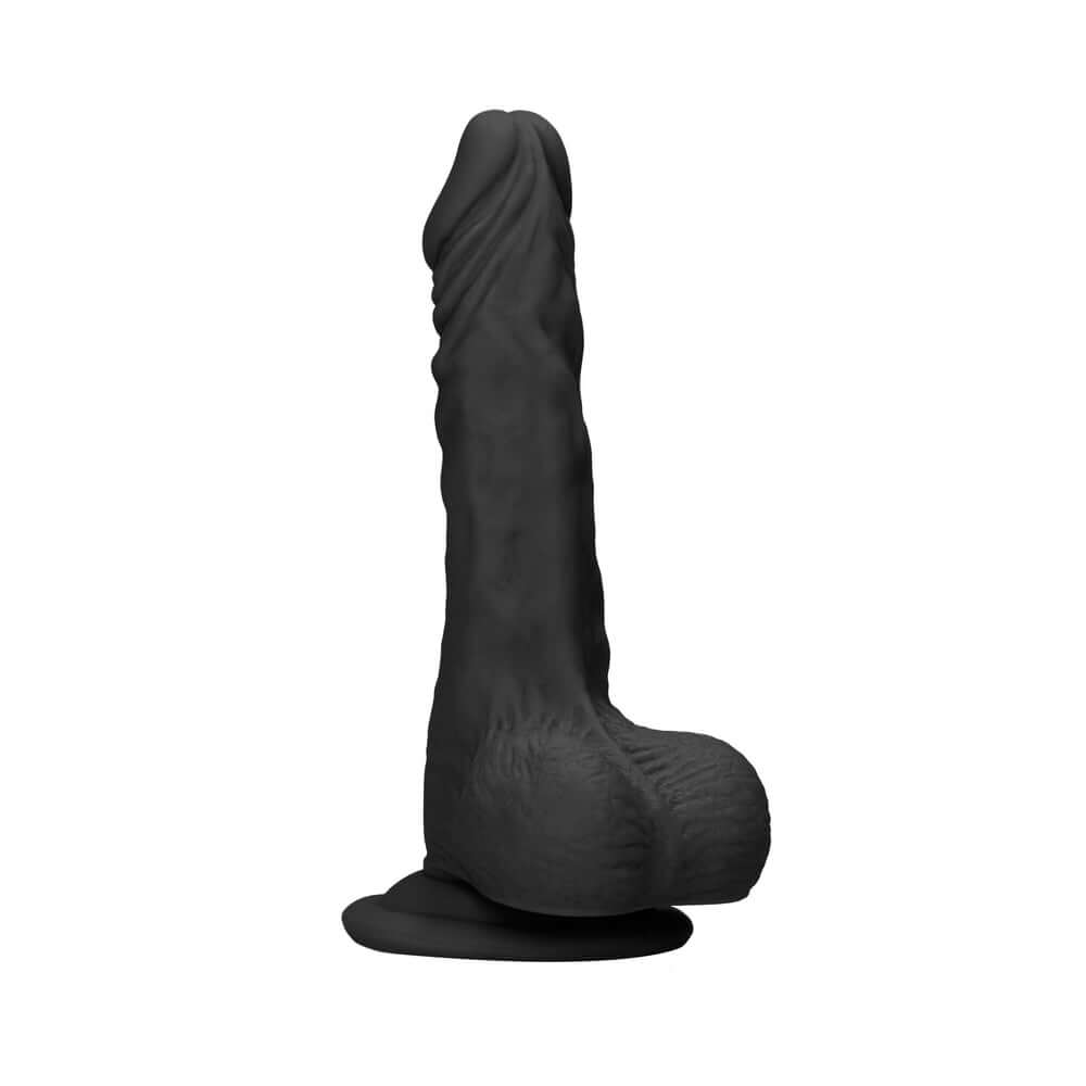 RealRock Skin 9 inches Dildo with Balls Black