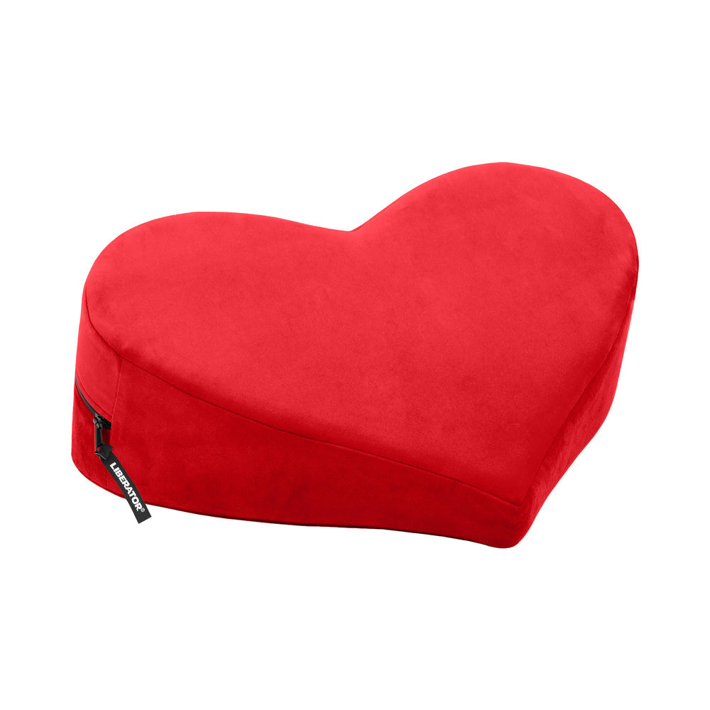 Liberator Heart Wedge Red cushion designed for enhanced comfort and lovemaking support.
