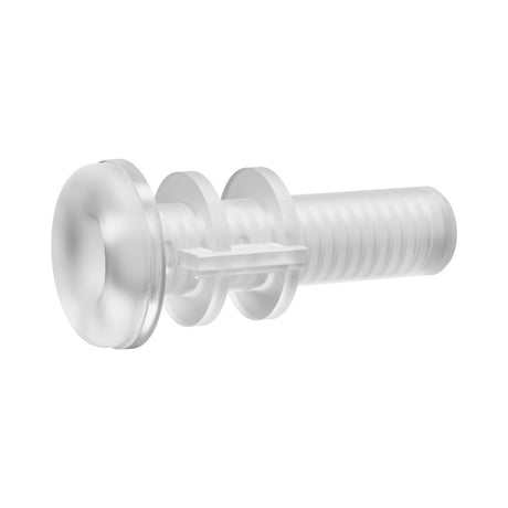 Lovense Solace Thrusting Masturbator component showing the transparent design and functional features for enhanced pleasure.