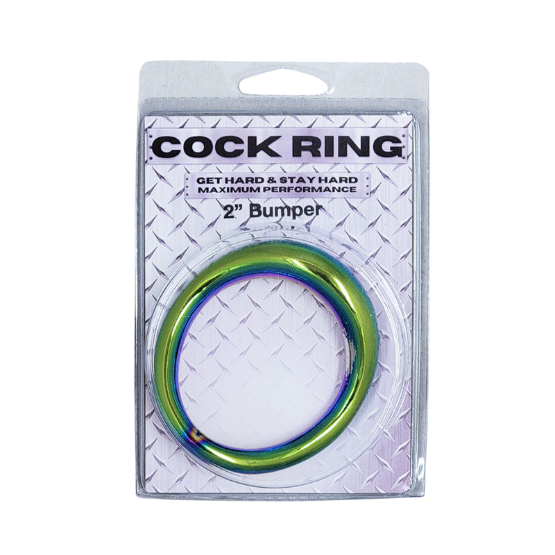 Ple'sur SS Rainbow Bumper Cockring 2 inches