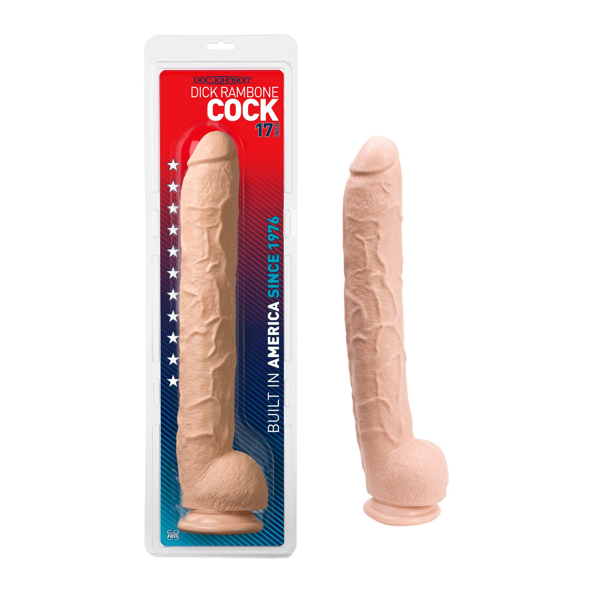 Dick Rambone Huge Dildo 17 inches - Vanilla