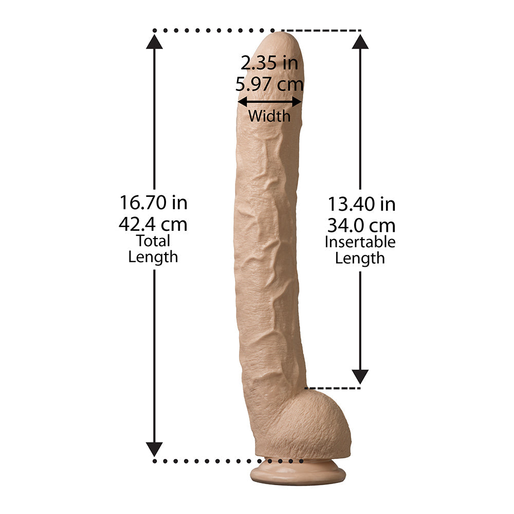 Dick Rambone Huge Dildo 17 inches - Vanilla
