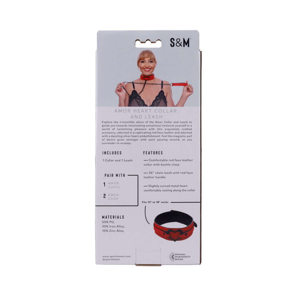 Sportsheets Sex & Mischief Amor Collar and Leash