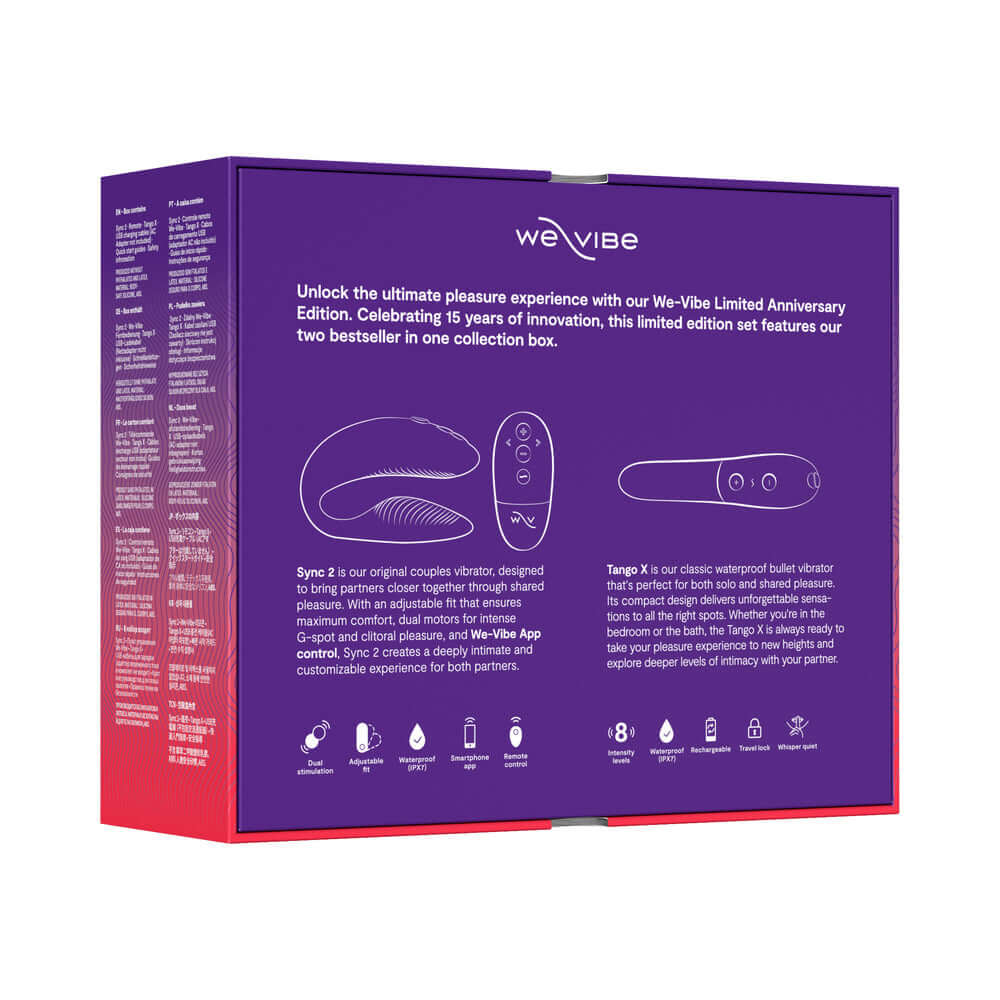 We-Vibe 15 Year Anniversary Collection Set with Remote Control - Black
