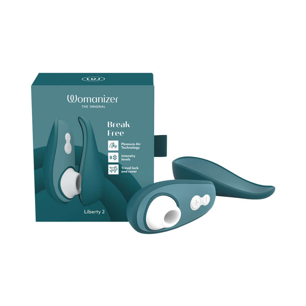 Womanizer Liberty 2 Rechargeable Silicone Clitoral Stimulator - Dark Petrol