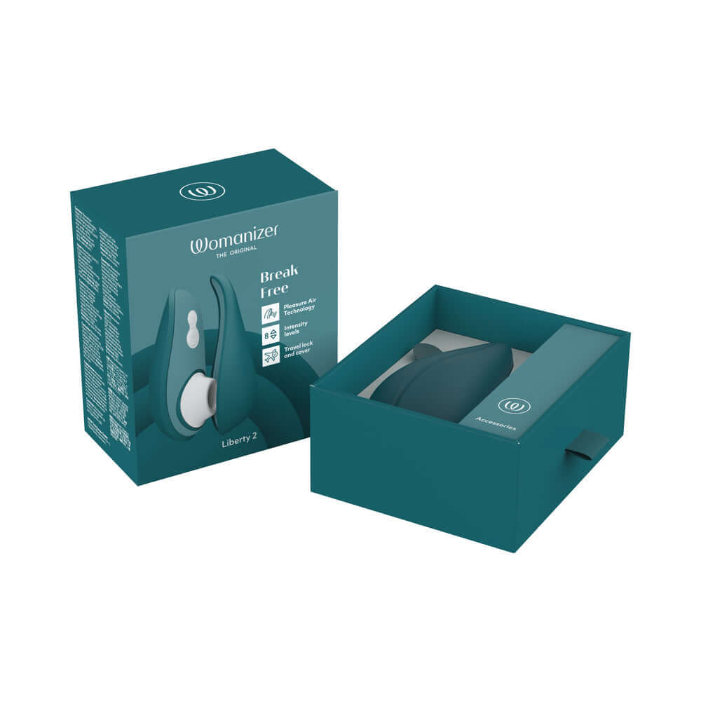 Womanizer Liberty 2 Rechargeable Silicone Clitoral Stimulator - Dark Petrol