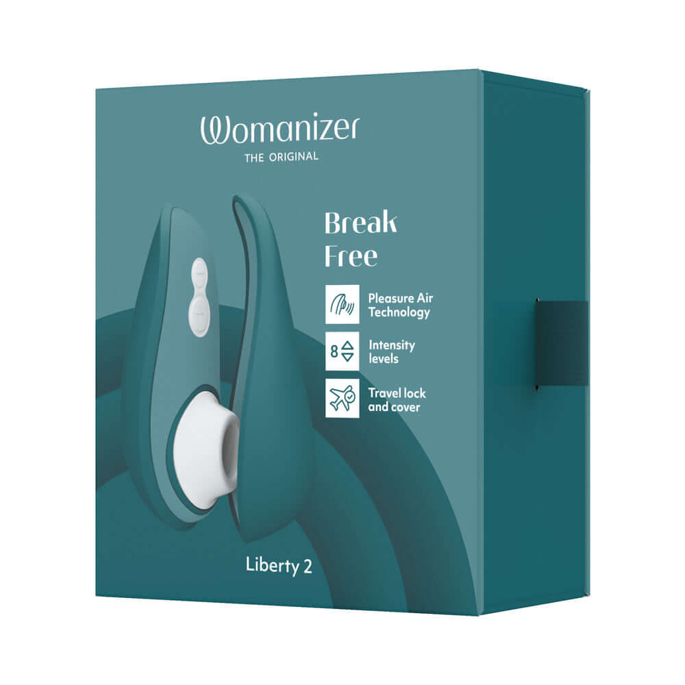 Womanizer Liberty 2 Rechargeable Silicone Clitoral Stimulator - Dark Petrol