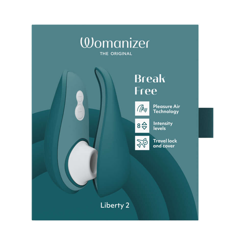 Womanizer Liberty 2 Rechargeable Silicone Clitoral Stimulator - Dark Petrol