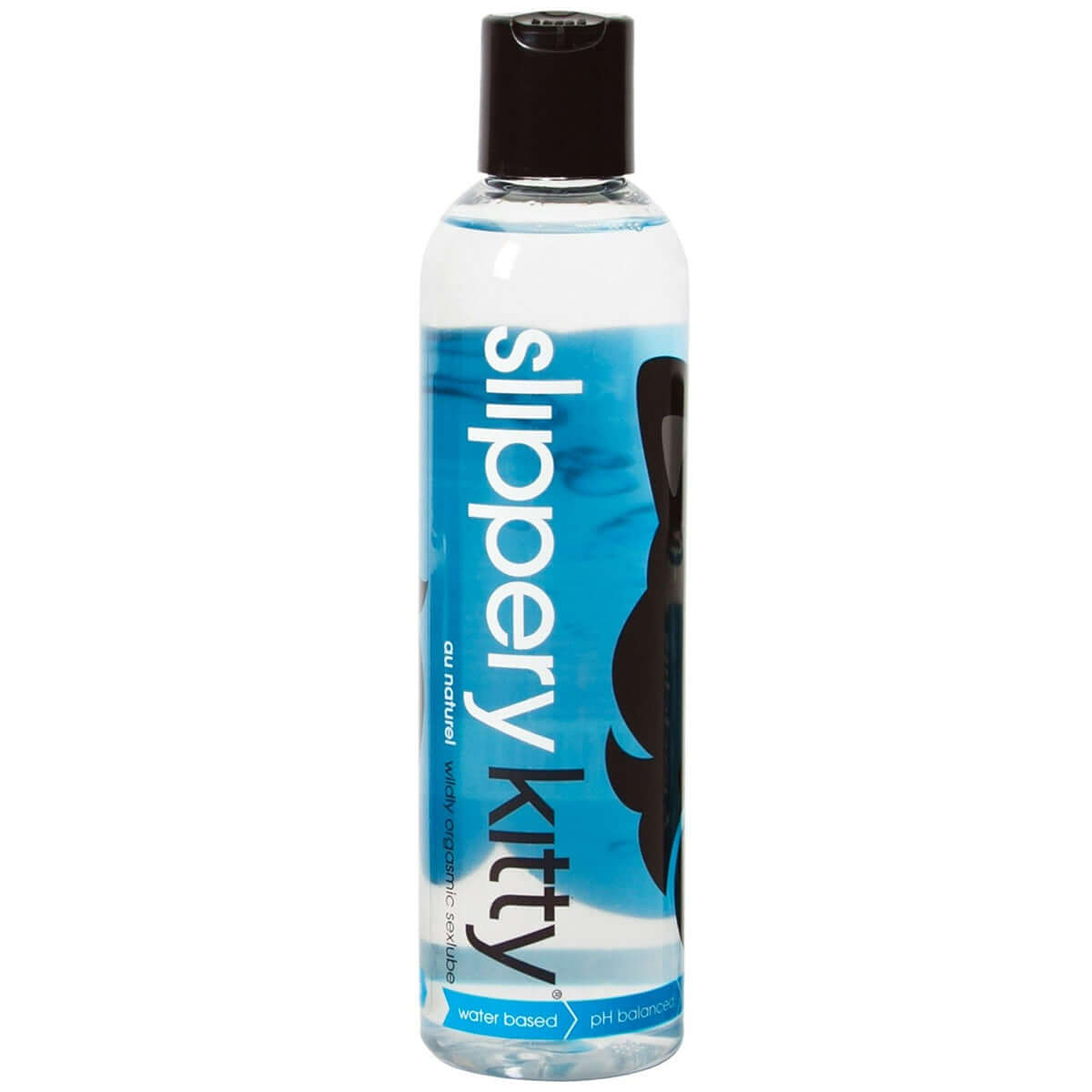 Slippery Kitty Water Based Lubricant 8 Oz bottle showcasing its smooth, pH-balanced formula for enhanced intimacy.