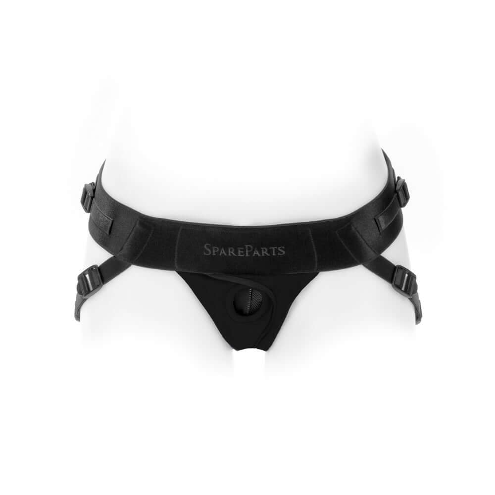 SpareParts Joque Cover Underwear Harness Black Size A Nylon, low-profile design, secure fit, adjustable straps.