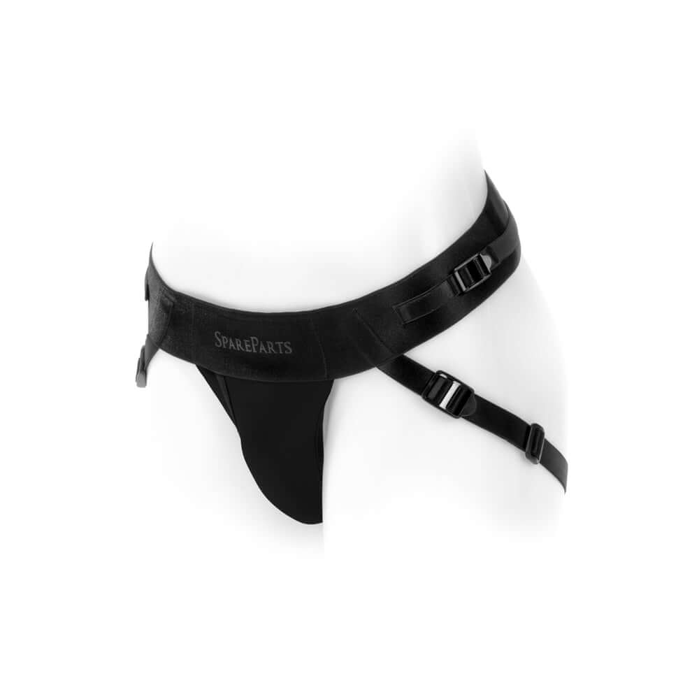 SpareParts Joque Cover Underwear Harness Black Size A Nylon featuring a low-profile, sleek design for comfort and performance.