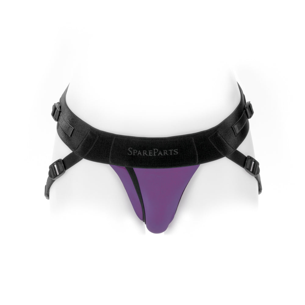 SpareParts Joque Cover Underwear Harness Purple (Double Strap) Size A Nylon