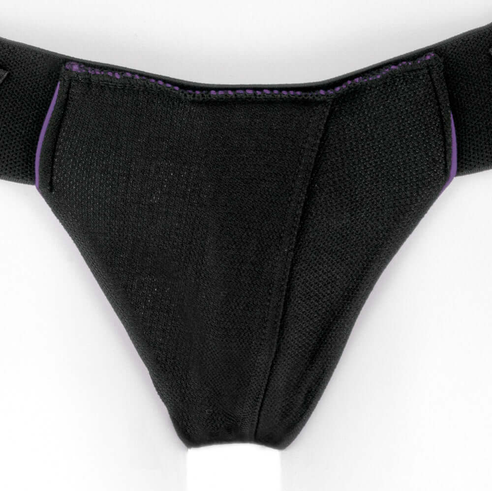SpareParts Joque Cover Underwear Harness Purple Size A close-up view of the front design, showcasing its sleek and comfortable fit.