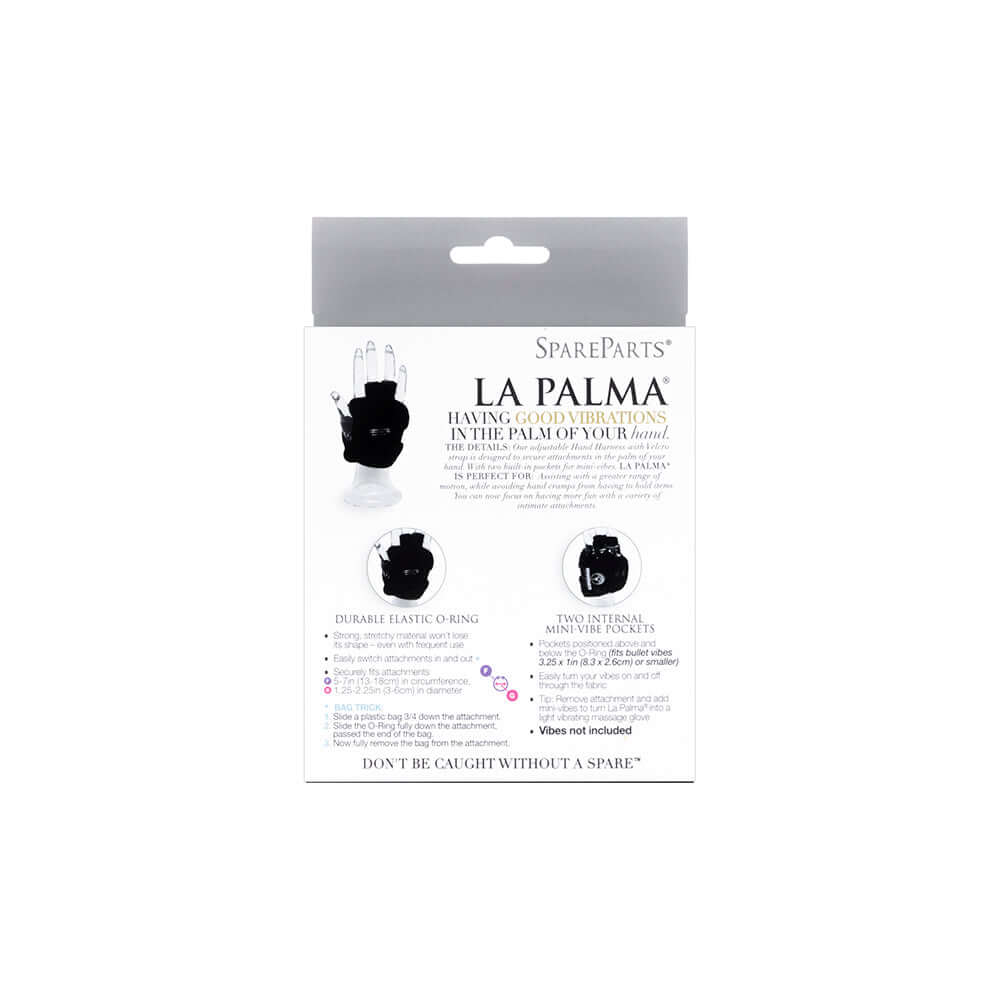 SpareParts La Palma Harness - Glove Only Black Right Size XL