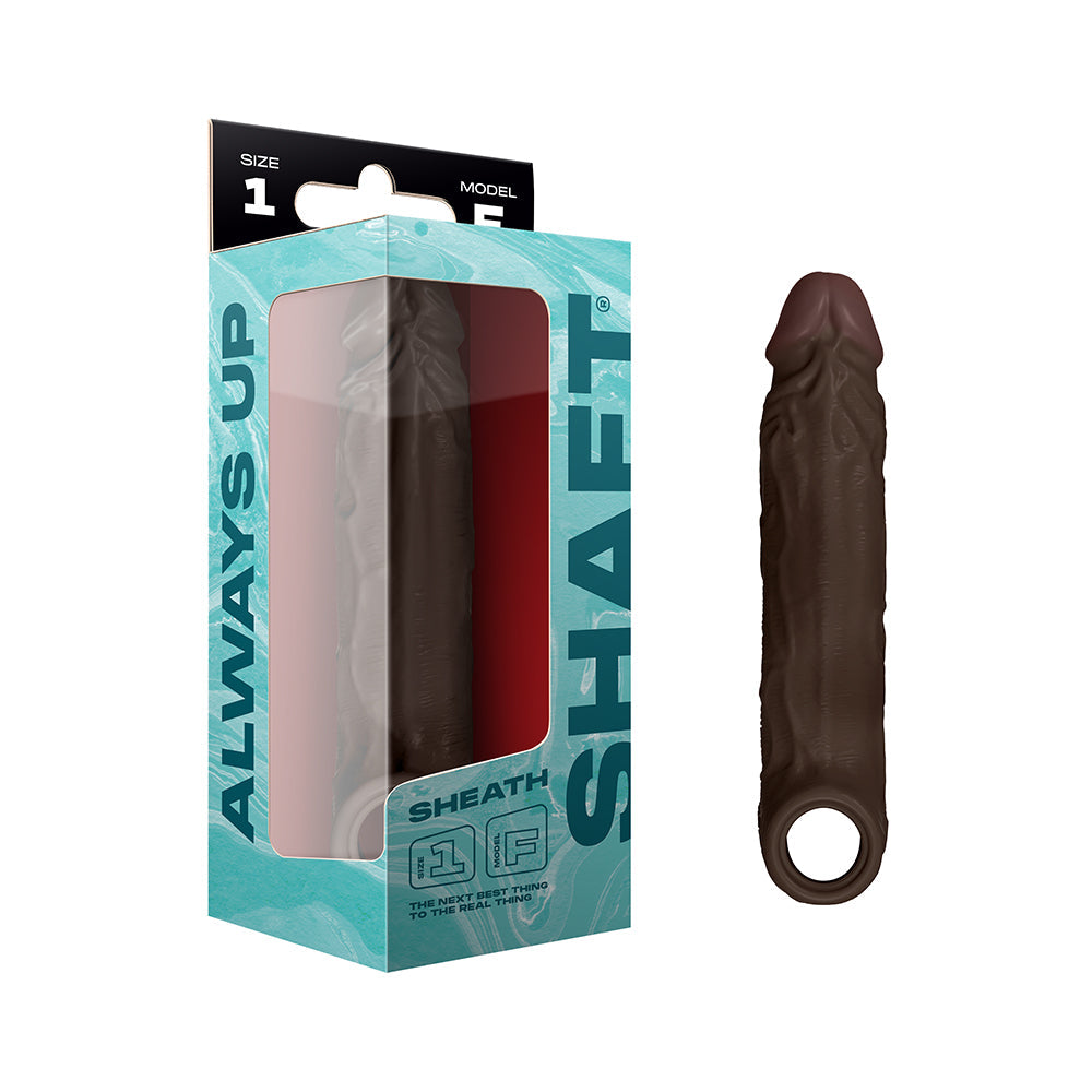 Shaft Model F: Penis Sheath Mahogany Size 1