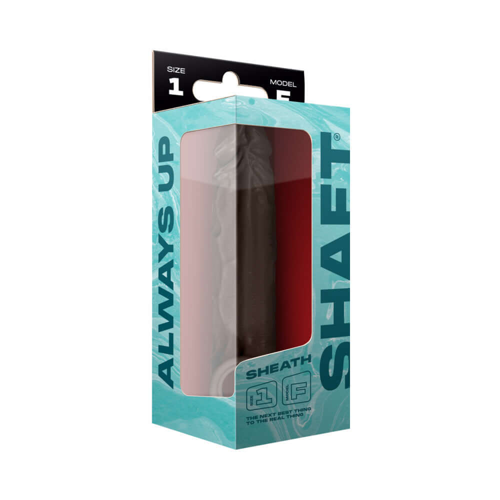 Shaft Model F: Penis Sheath Mahogany Size 1