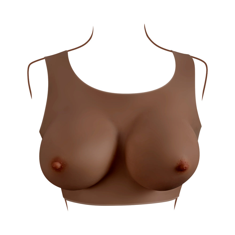 Gender X Undergarments Plate D-Cup Silicone Dark