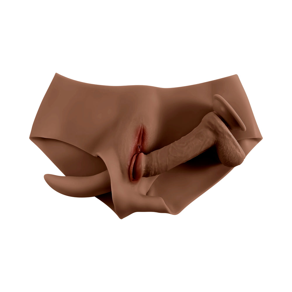 Gender X Vagina Panty Silicone Dark