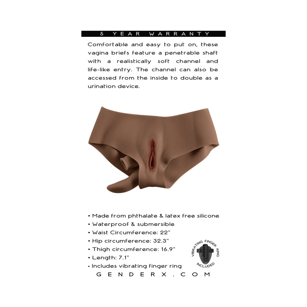 Gender X Vagina Panty Silicone Dark