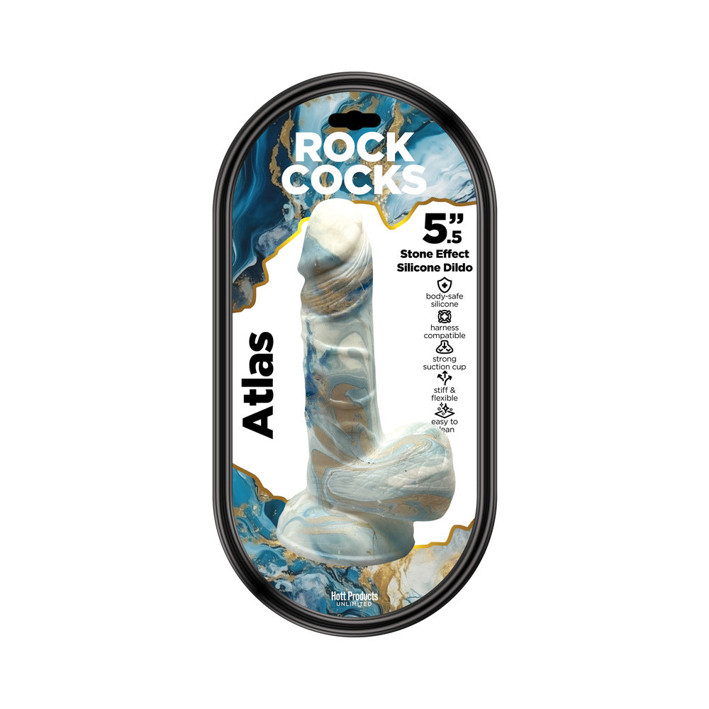 Rock Cocks Atlas Marble Silicone Dildo 5.5 inches
