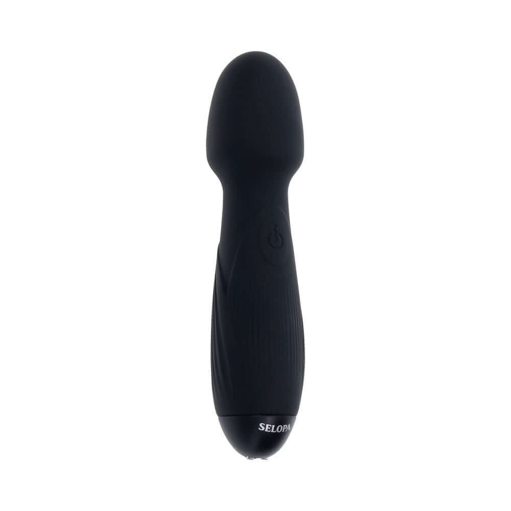 Selopa Power Trip Rechargeable Vibrating Wand Silicone Black