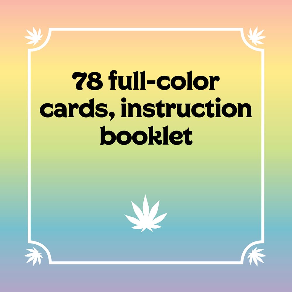 Pot Tarot Cards Game includes 78 full-color cards and an instruction booklet for an enriching experience.