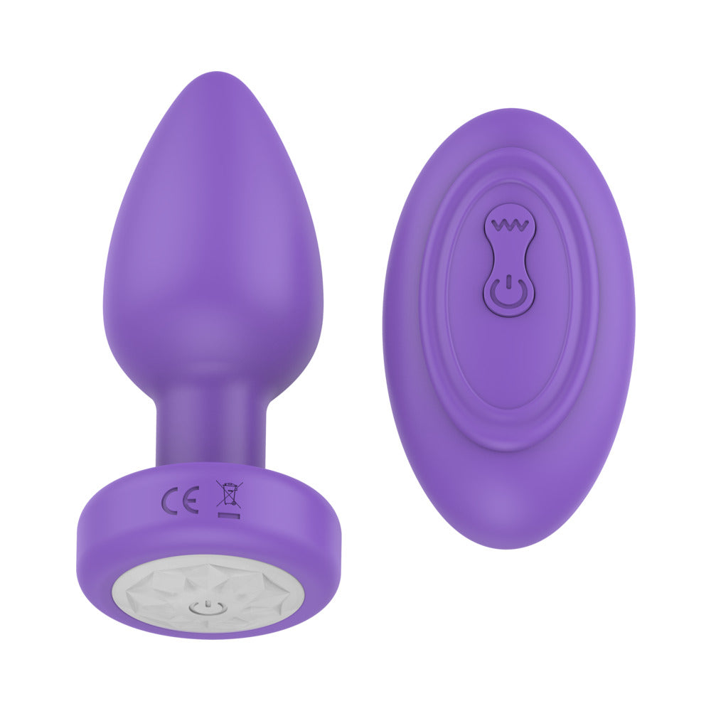 Luv Inc Pr17: Vibrating Plug with Remote Purple