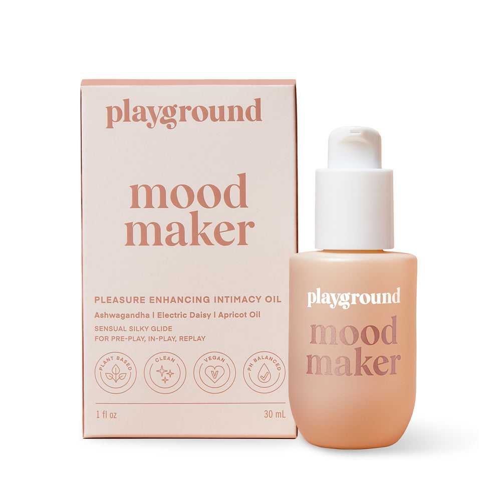 Playground Mood Maker Intimacy Oil 30 ml, a sensual oil for enhancing intimacy and pleasure during foreplay.