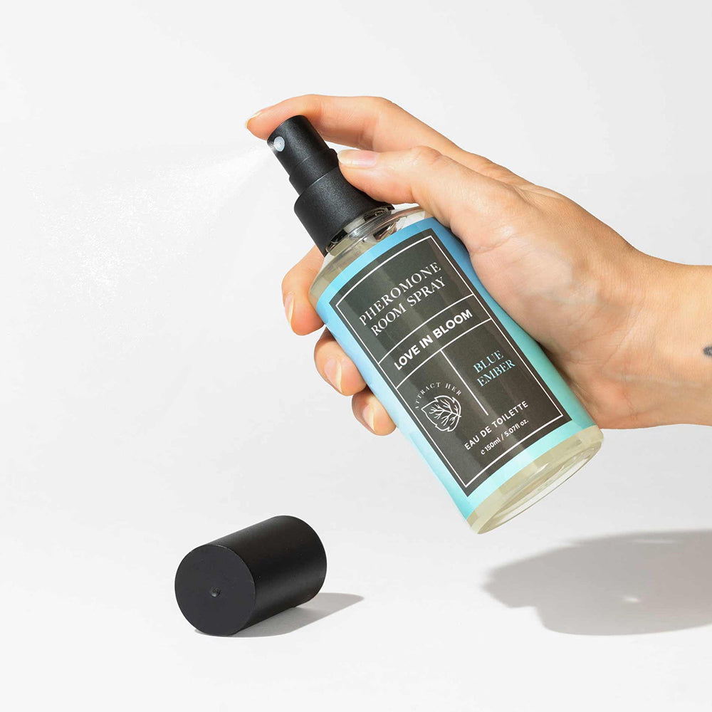 Eye of Love Bloom Attract Her Pheromone Room Spray Blue Ember 5 oz.