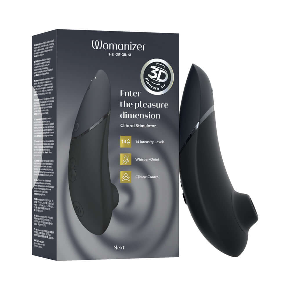 Womanizer Next Rechargeable Silicone Clitoral Stimulator - Black