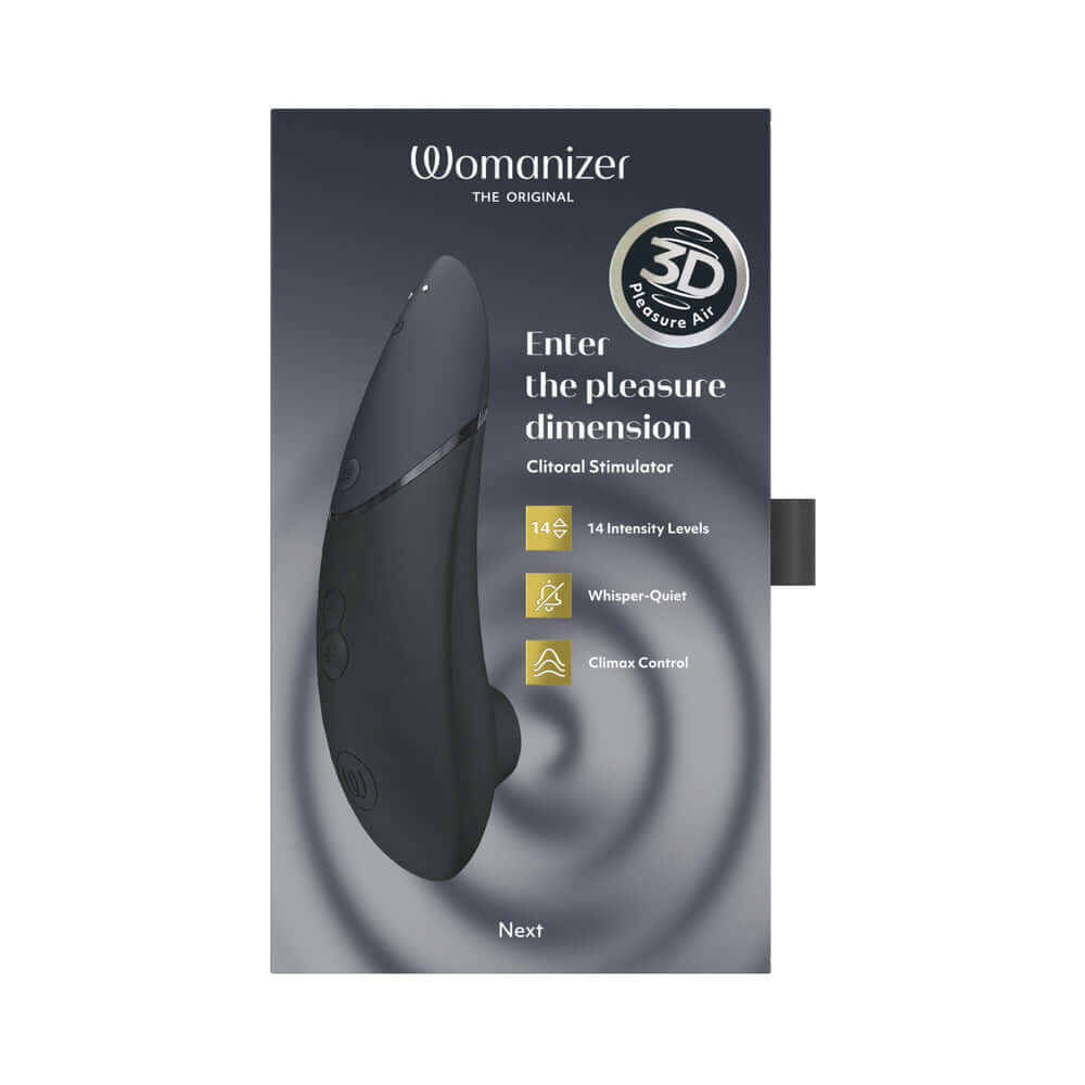 Womanizer Next Rechargeable Silicone Clitoral Stimulator - Black