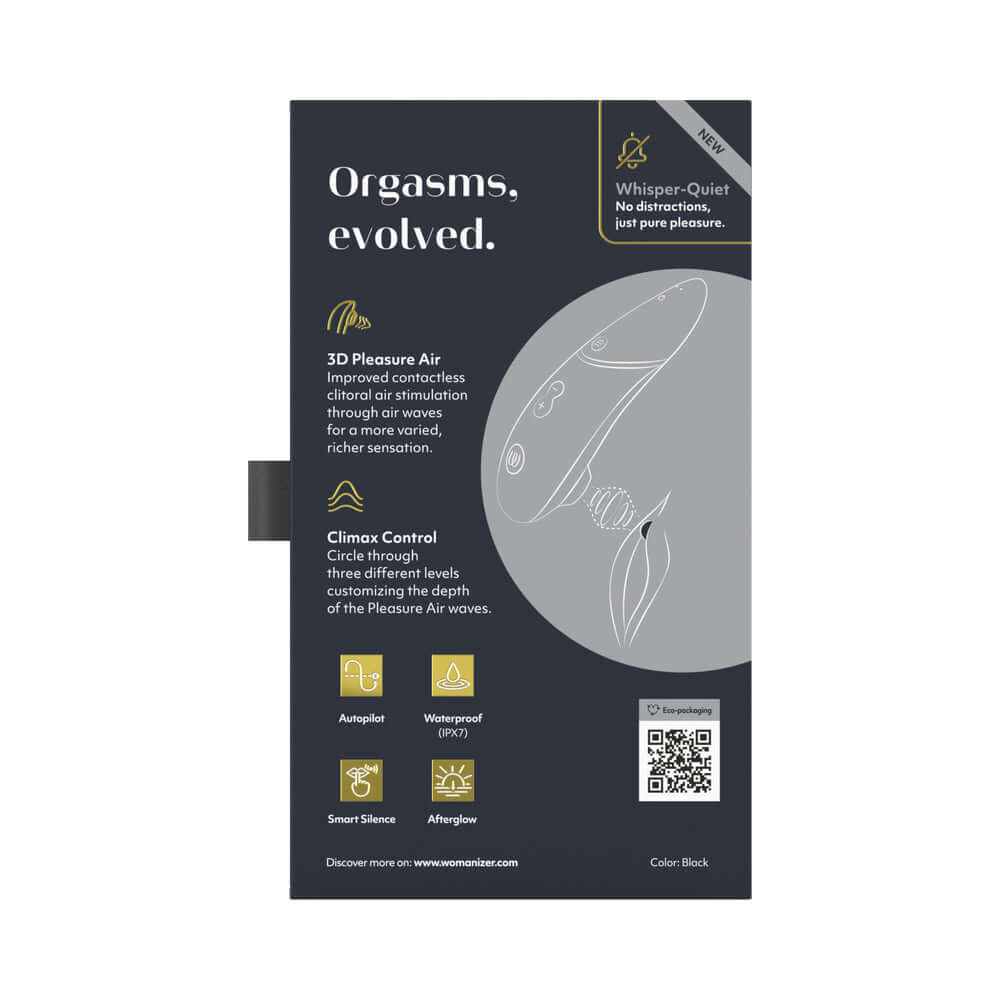 Womanizer Next Rechargeable Silicone Clitoral Stimulator - Black