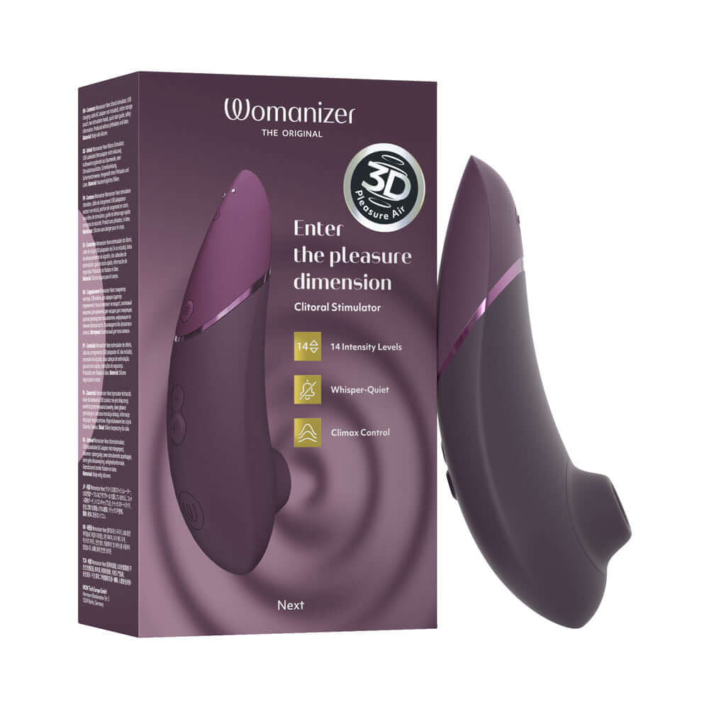 Womanizer Next Rechargeable Silicone Clitoral Stimulator - Dark Purple