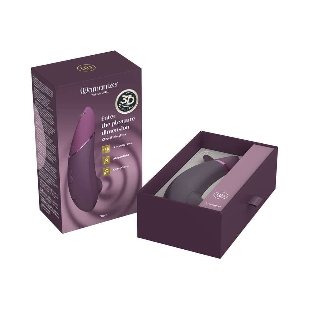 Womanizer Next Rechargeable Silicone Clitoral Stimulator - Dark Purple