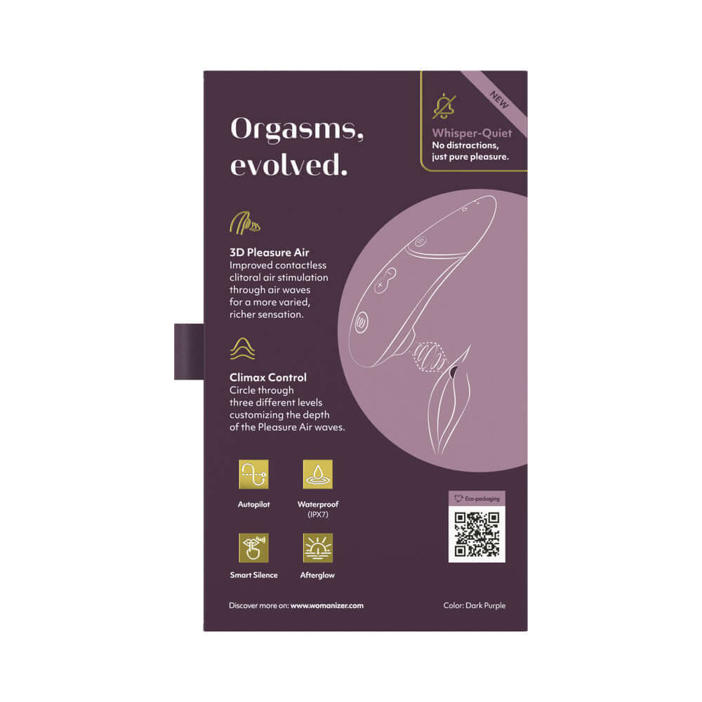 Womanizer Next Rechargeable Silicone Clitoral Stimulator - Dark Purple