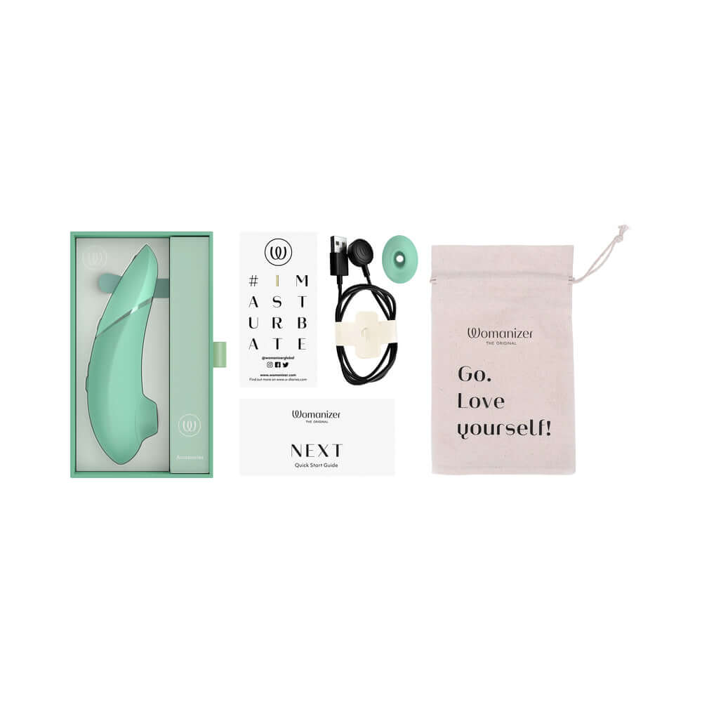 Womanizer Next Rechargeable Silicone Clitoral Stimulator - Sage