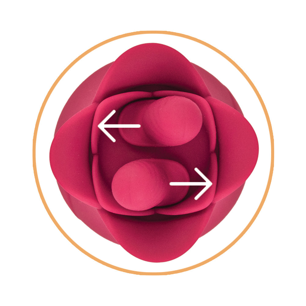 Clit-Tastic Tulip Finger Massager & Pleasure Plug Red