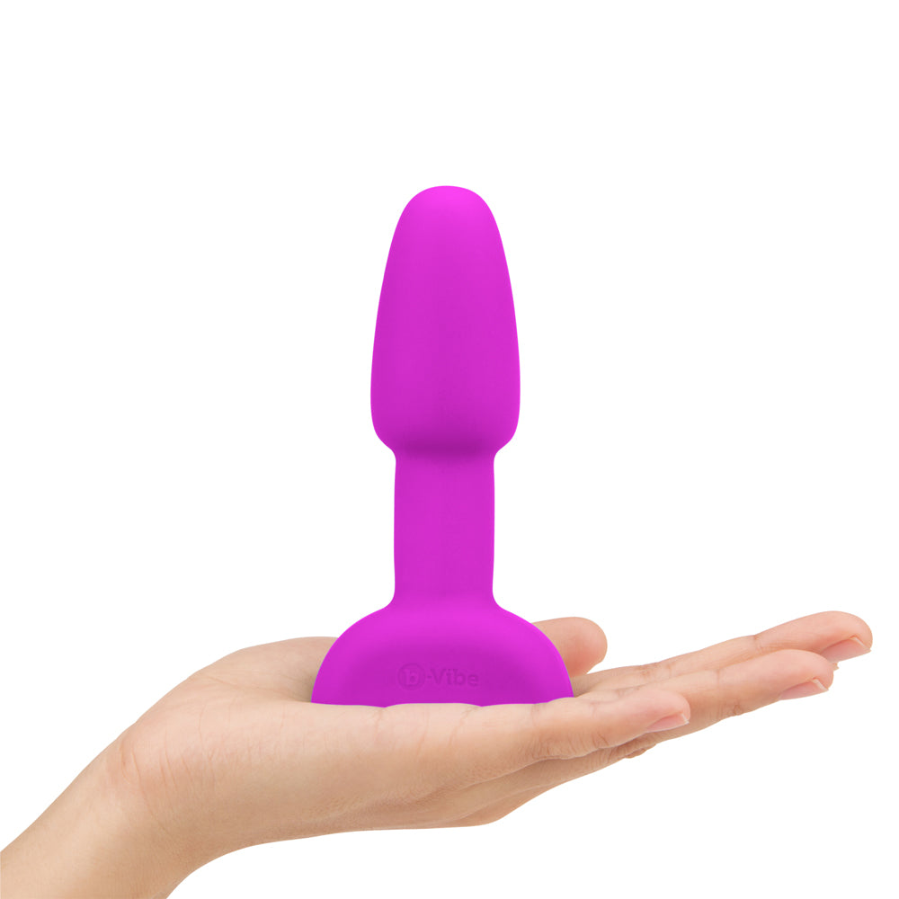 b-Vibe Rimming Petite Rotating and Vibrating Remote Control Plug Fuchsia
