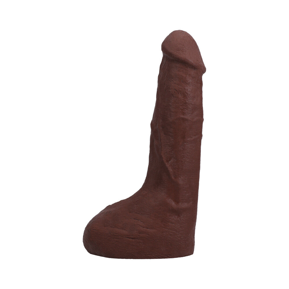 The Realistic Cock Squirting 9.5 inches ULTRASKYN Vac-U-Lock Dildo Chocolate