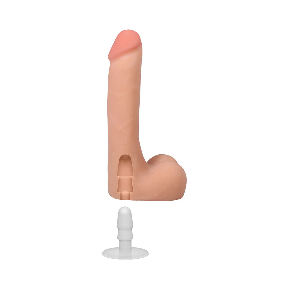 The Realistic Cock 9 inches ULTRASKYN Vac-U-Lock Dildo with Balls Vanilla