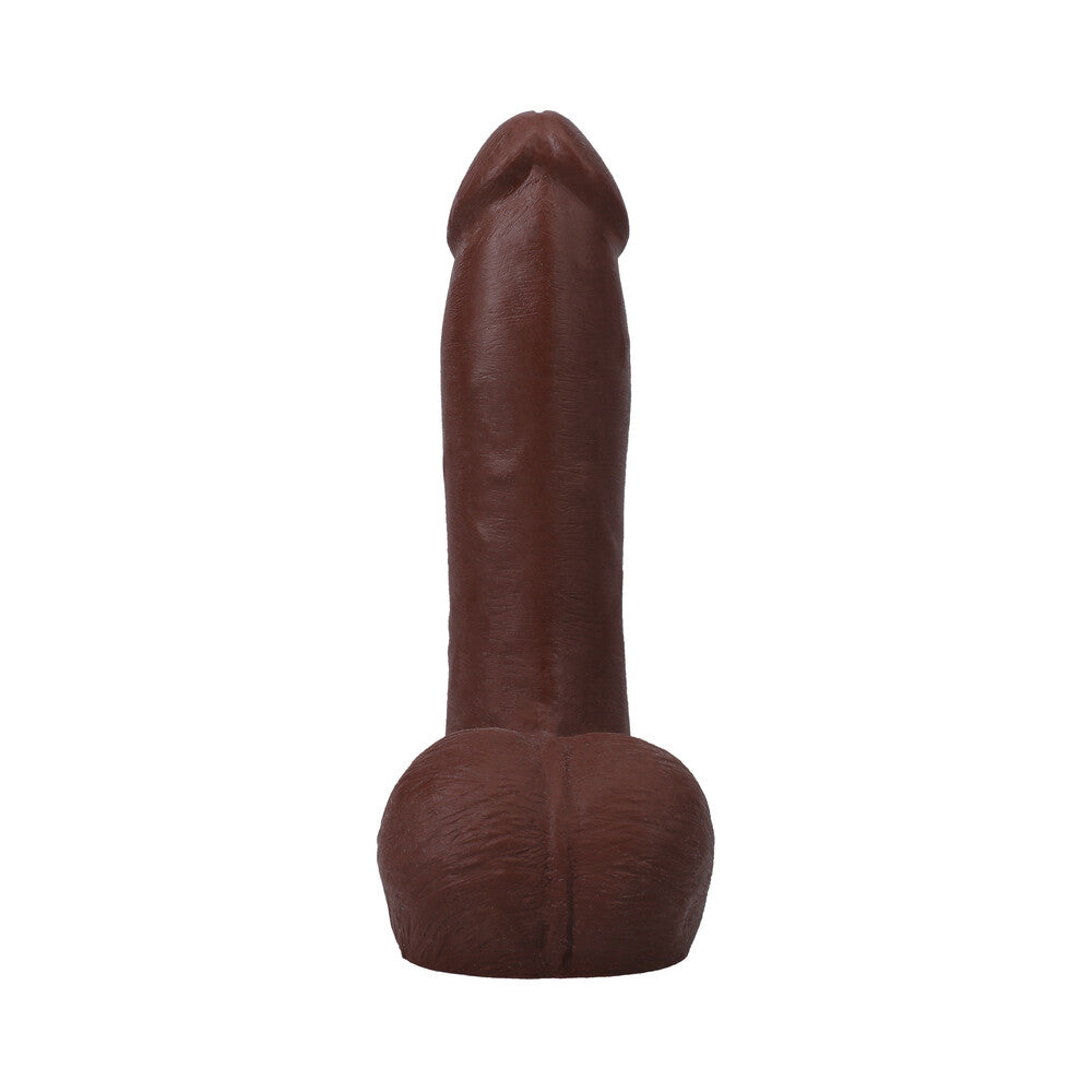 The Realistic Cock 7 inches ULTRASKYN Vac-U-Lock Dildo with Balls Chocolate