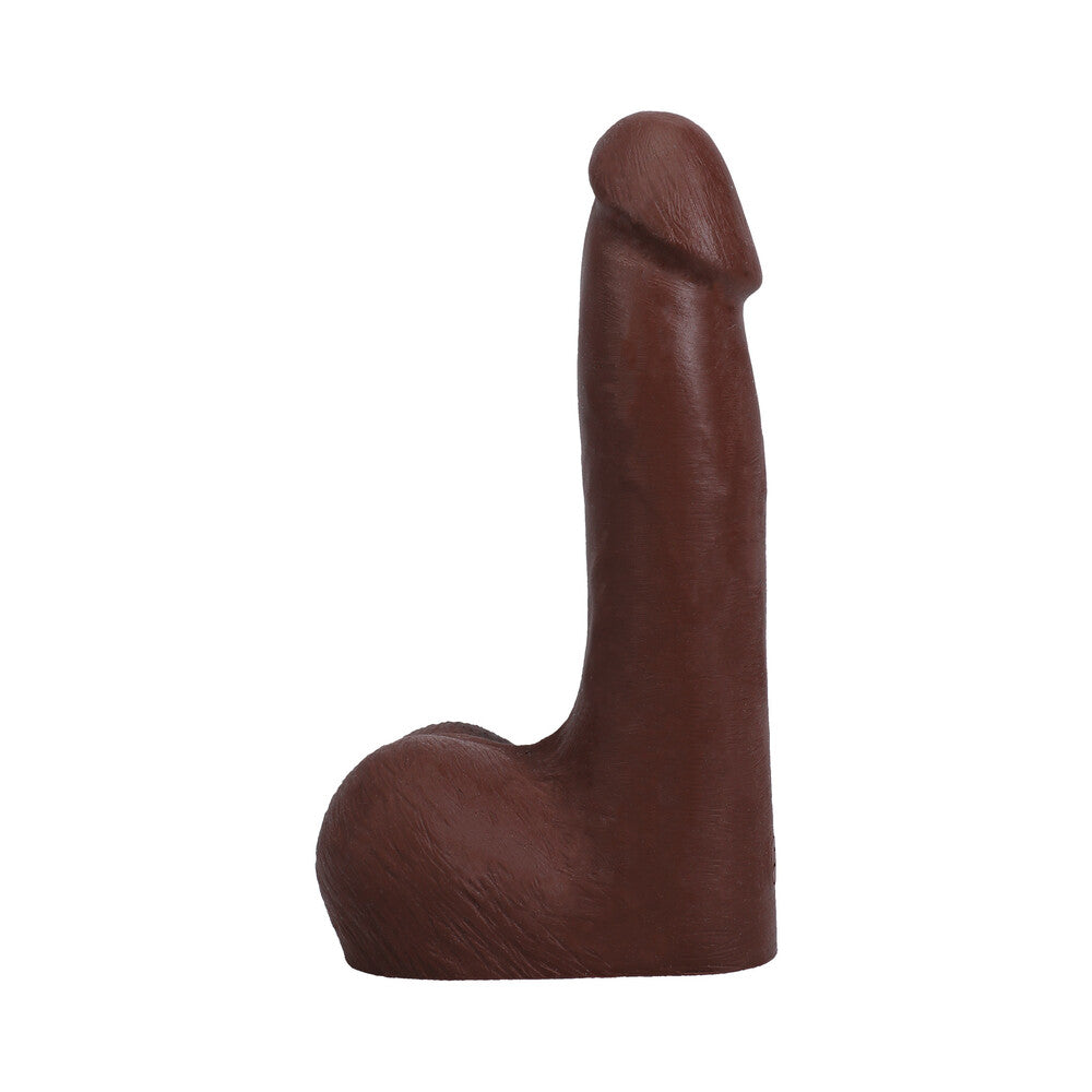 The Realistic Cock 7 inches ULTRASKYN Vac-U-Lock Dildo with Balls Chocolate