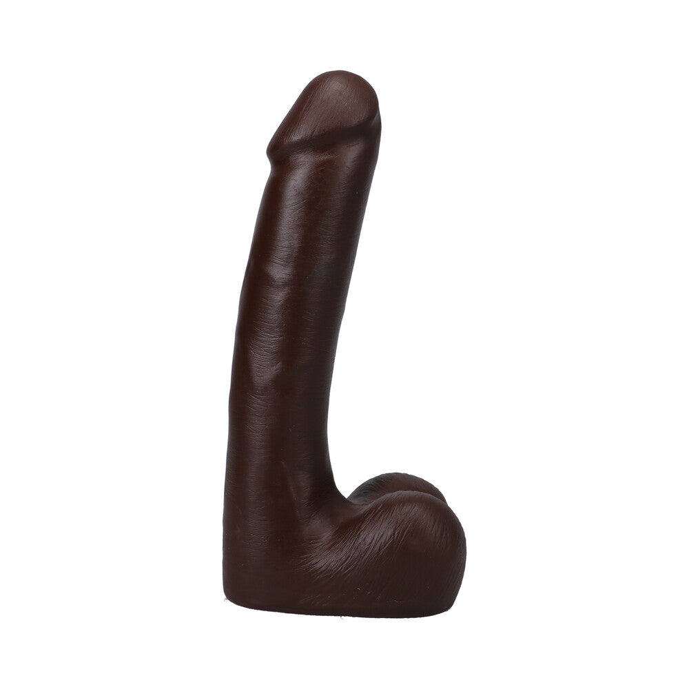 The Realistic Cock 9 inches ULTRASKYN Vac-U-Lock Dildo with Balls Chocolate