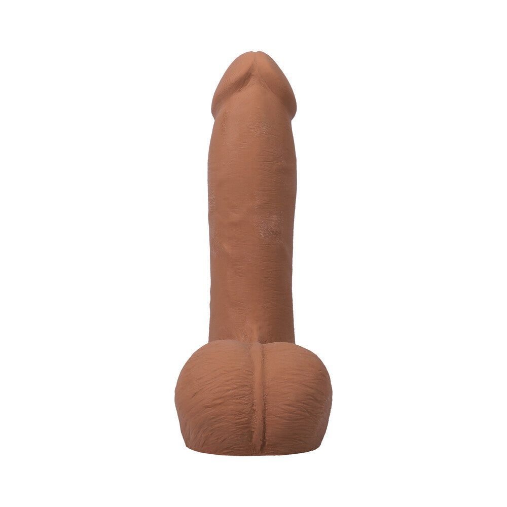 The Realistic Cock 7 inches ULTRASKYN Vac-U-Lock Dildo with Balls Caramel