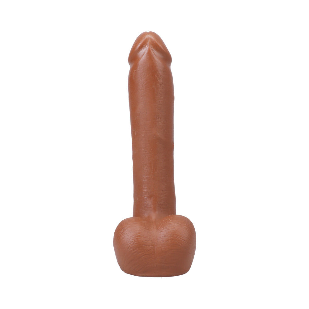 The Realistic Cock 9 inches ULTRASKYN Vac-U-Lock Dildo with Balls Caramel